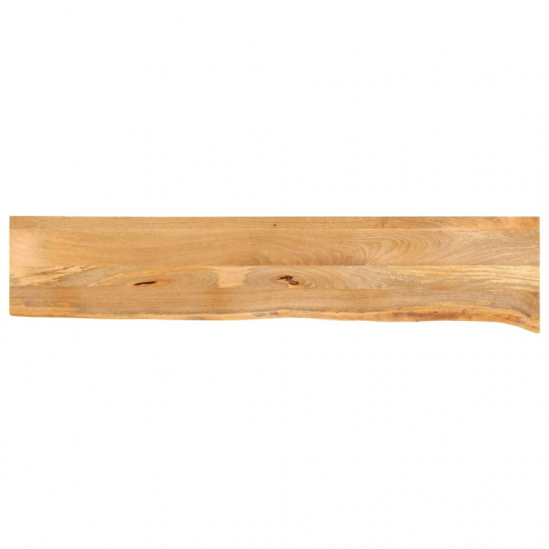 Tischplatte mit Baumkante 180x20x2,5 cm Massivholz Mango