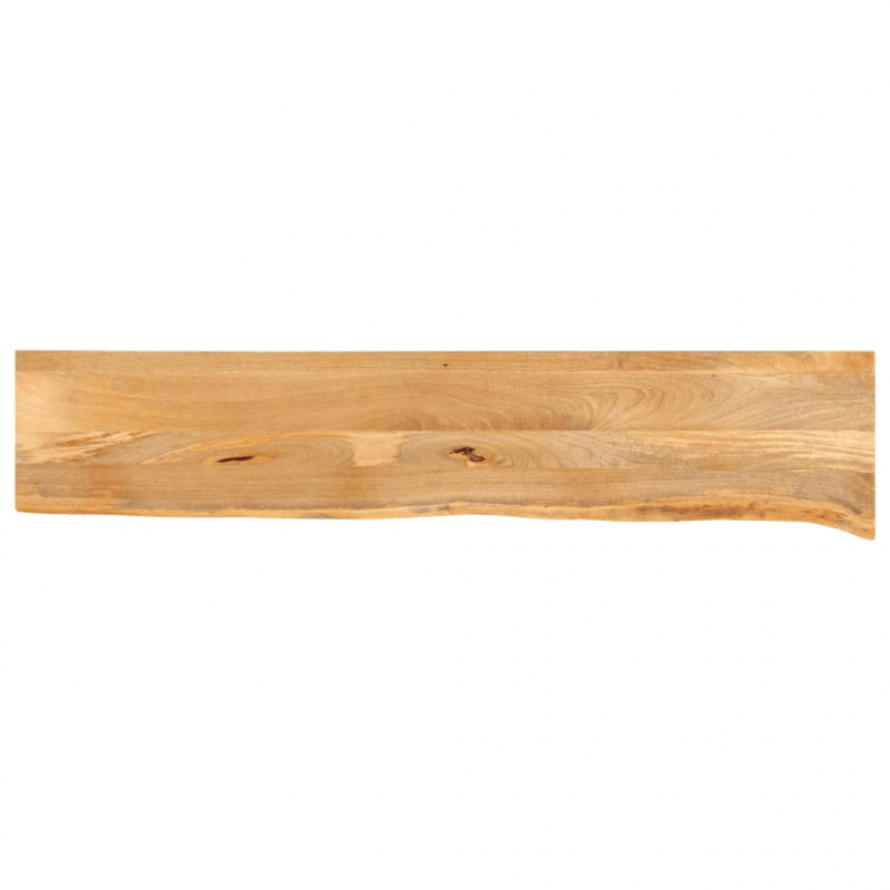 Tischplatte mit Baumkante 180x20x3,8 cm Massivholz Mango