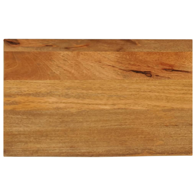 Tischplatte mit Baumkante 40x30x2,5 cm Massivholz Mango