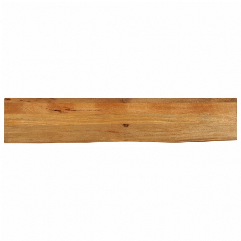 Tischplatte mit Baumkante 160x20x3,8 cm Massivholz Mango