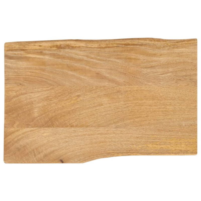 Tischplatte mit Baumkante 50x40x2,5 cm Massivholz Mango