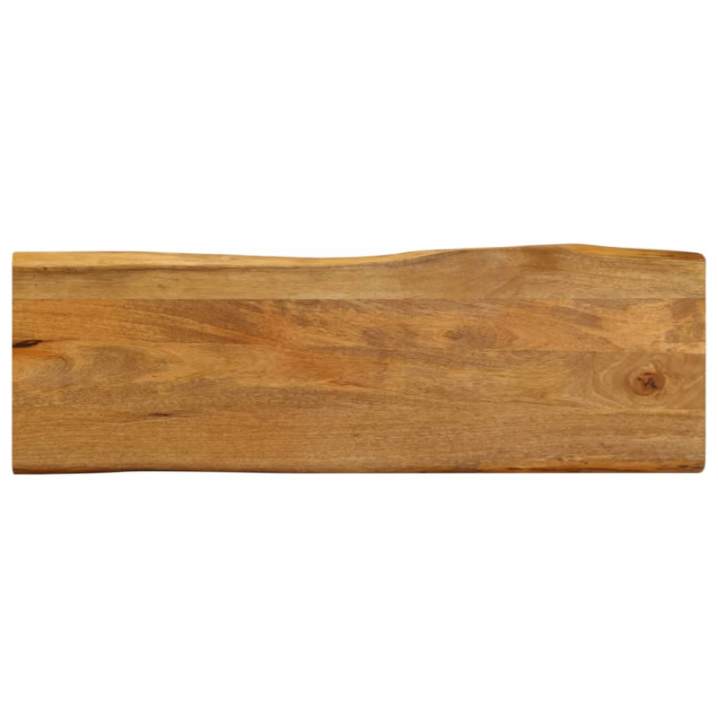 Tischplatte mit Baumkante 110x40x2,5 cm Massivholz Mango