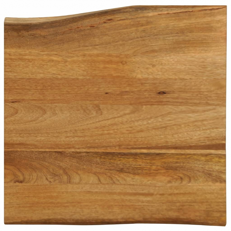 Tischplatte mit Baumkante 60x60x2,5 cm Massivholz Mango