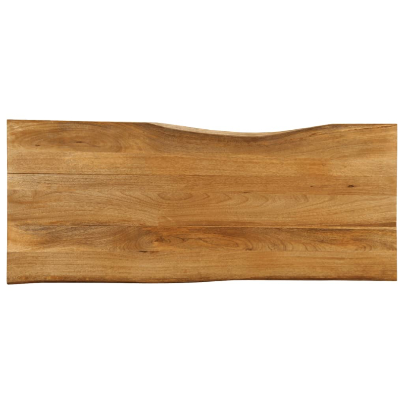Tischplatte mit Baumkante 140x60x2,5 cm Massivholz Mango