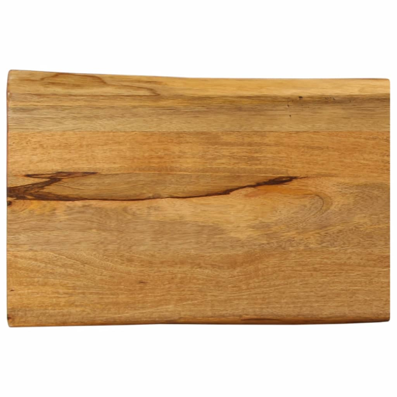 Tischplatte mit Baumkante 60x40x3,8 cm Massivholz Mango