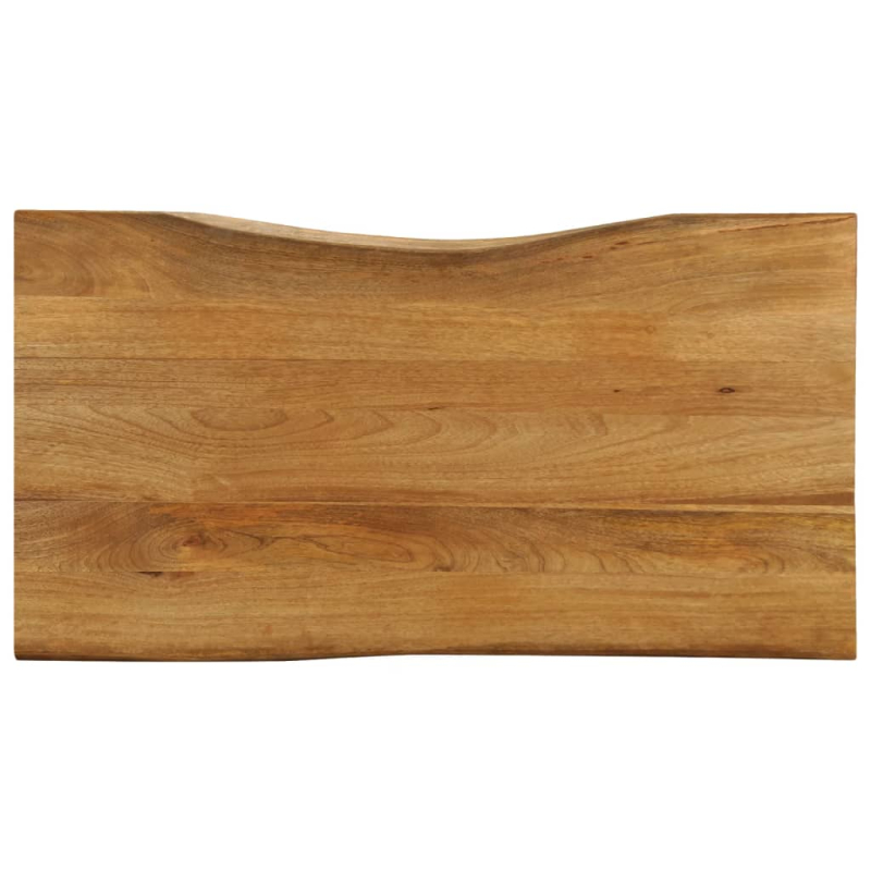 Tischplatte mit Baumkante 120x60x3,8 cm Massivholz Mango