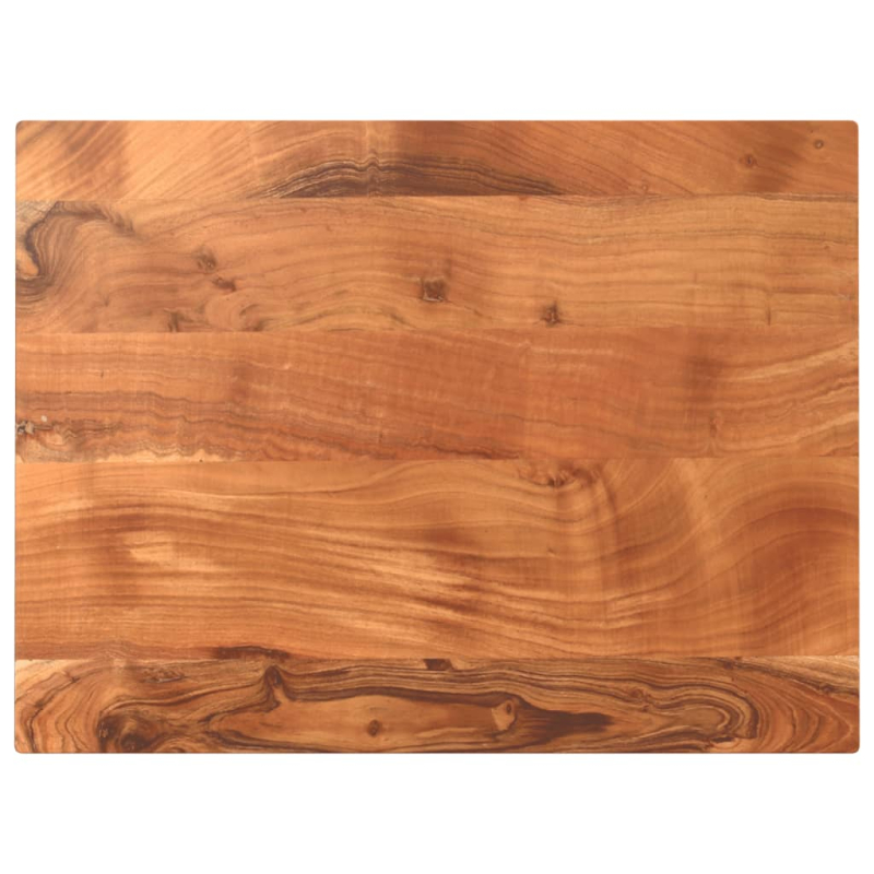 Tischplatte 80x60x2,5 cm Rechteckig Massivholz Akazie