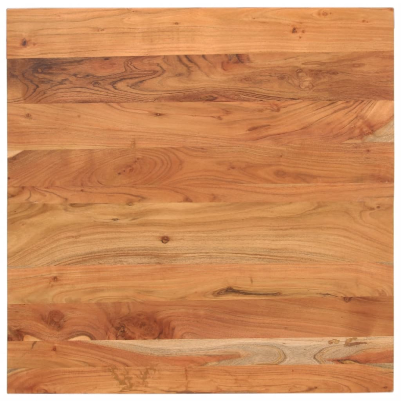 Tischplatte 70x70x2,5 cm Quadratisch Massivholz Akazie