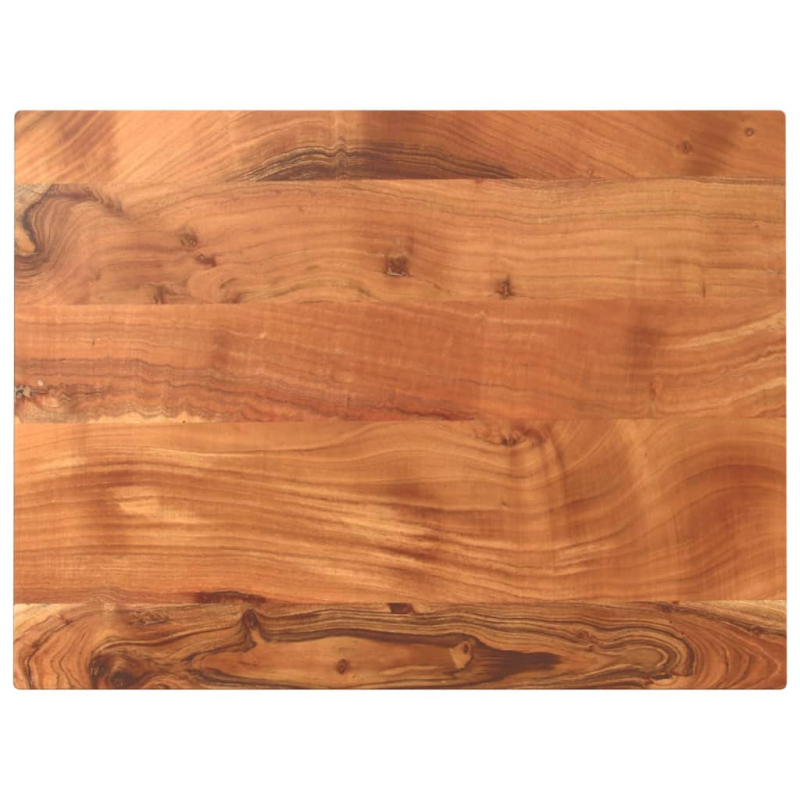 Tischplatte 80x50x3,8 cm Rechteckig Massivholz Akazie