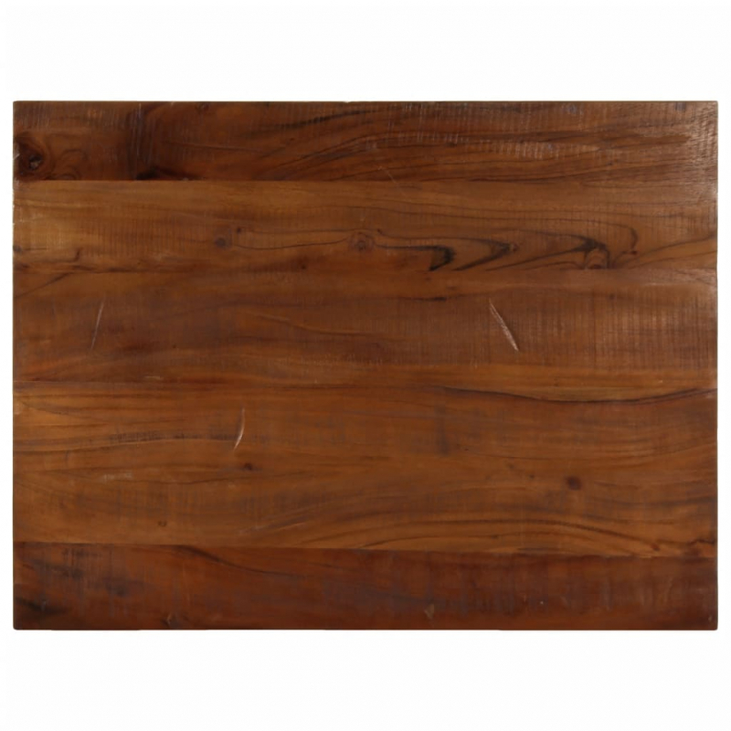 Tischplatte 80x50x2,5 cm Rechteckig Altholz Massiv