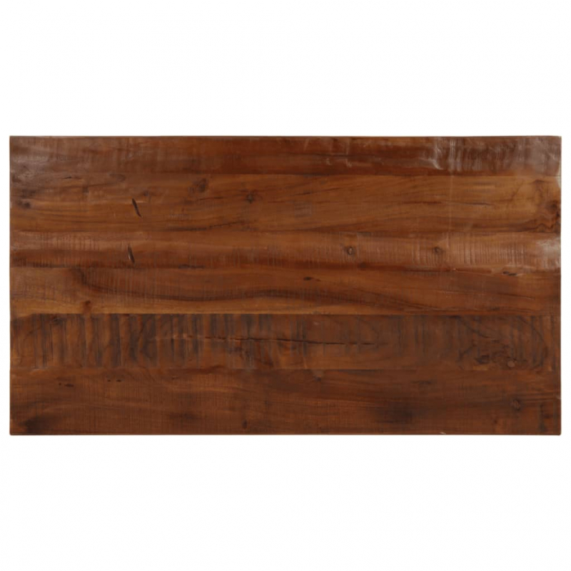 Tischplatte 110x60x3,8 cm Rechteckig Altholz Massiv