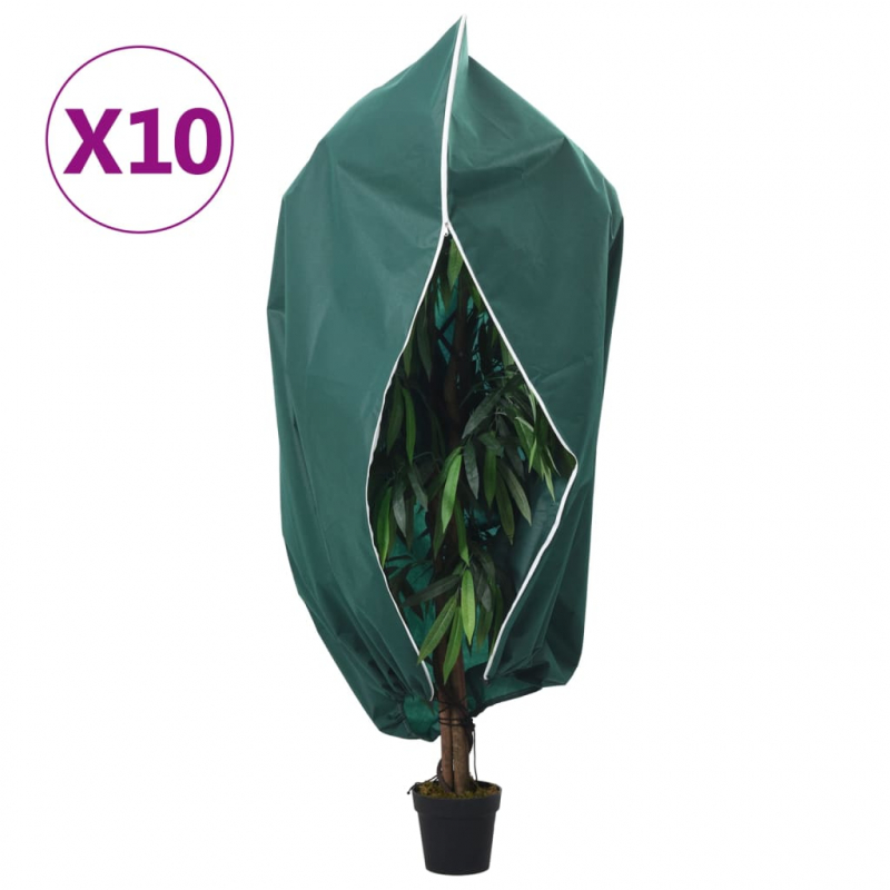 Wintervlies mit Reißverschluss 10 Stk. 70 g/m² 3,93x3 m