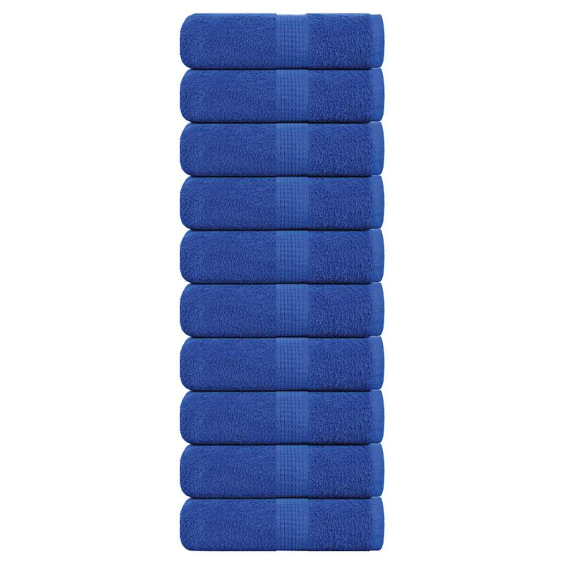 Seiftücher 10 Stk. Blau 30x30 cm 360 g/m² 100% Baumwolle