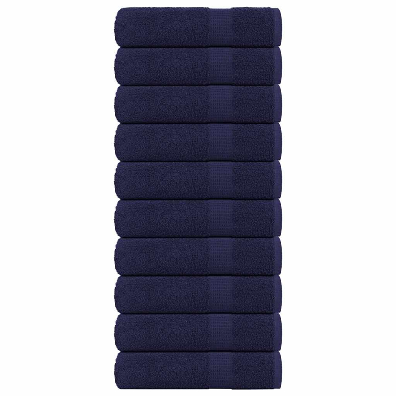 Handtücher 10 Stk. Marineblau 50x100 cm 360 g/m² 100% Baumwolle