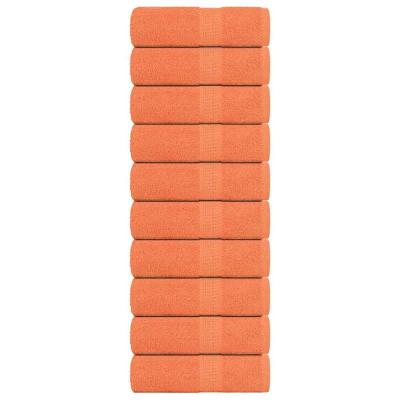 Seiftücher 10 Stk. Orange 30x30 cm 360 g/m² 100% Baumwolle