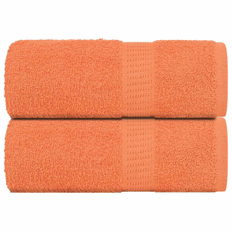 Gästetücher 2 Stk. Orange 30x50 cm 360 g/m² 100% Baumwolle