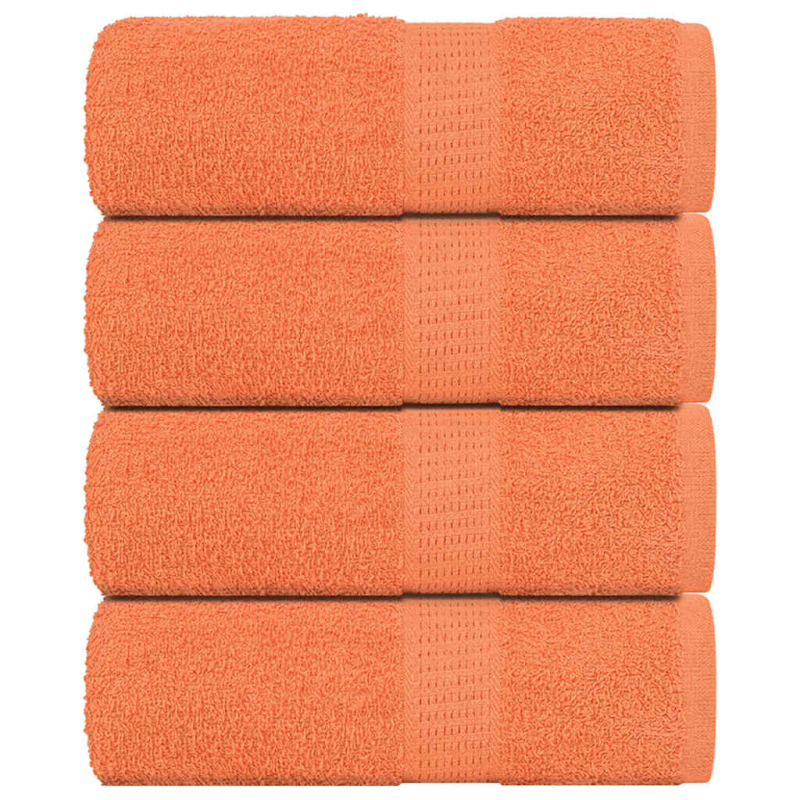 Gästetücher 4 Stk. Orange 30x50 cm 360 g/m² 100% Baumwolle