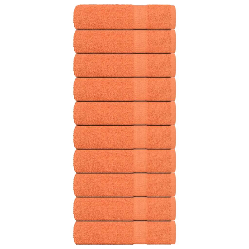 Handtücher 10 Stk. Orange 50x100 cm 360 g/m² 100% Baumwolle