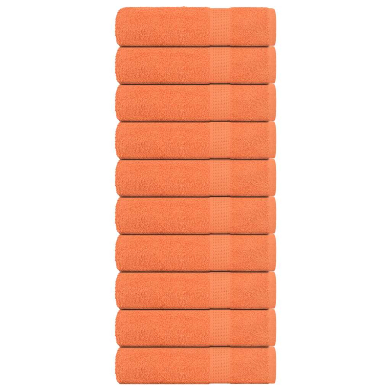 Duschtücher 10 Stk. Orange 70x140 cm 360 g/m² 100% Baumwolle