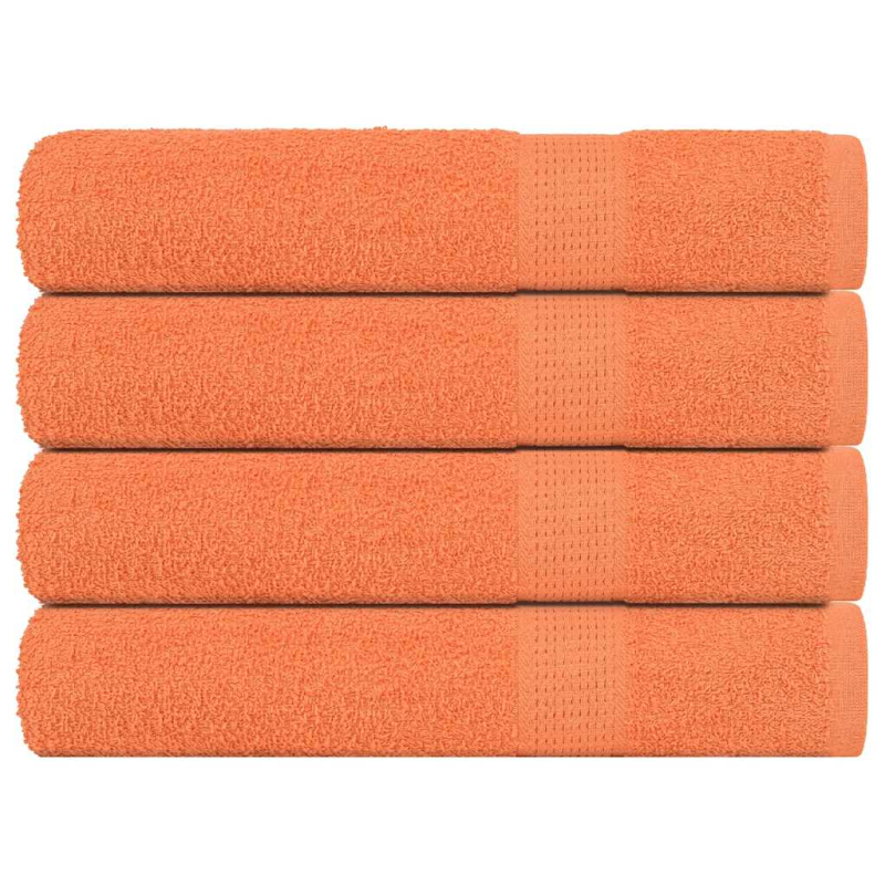 Saunatücher 4 Stk. Orange 80x200 cm 360 g/m² 100% Baumwolle