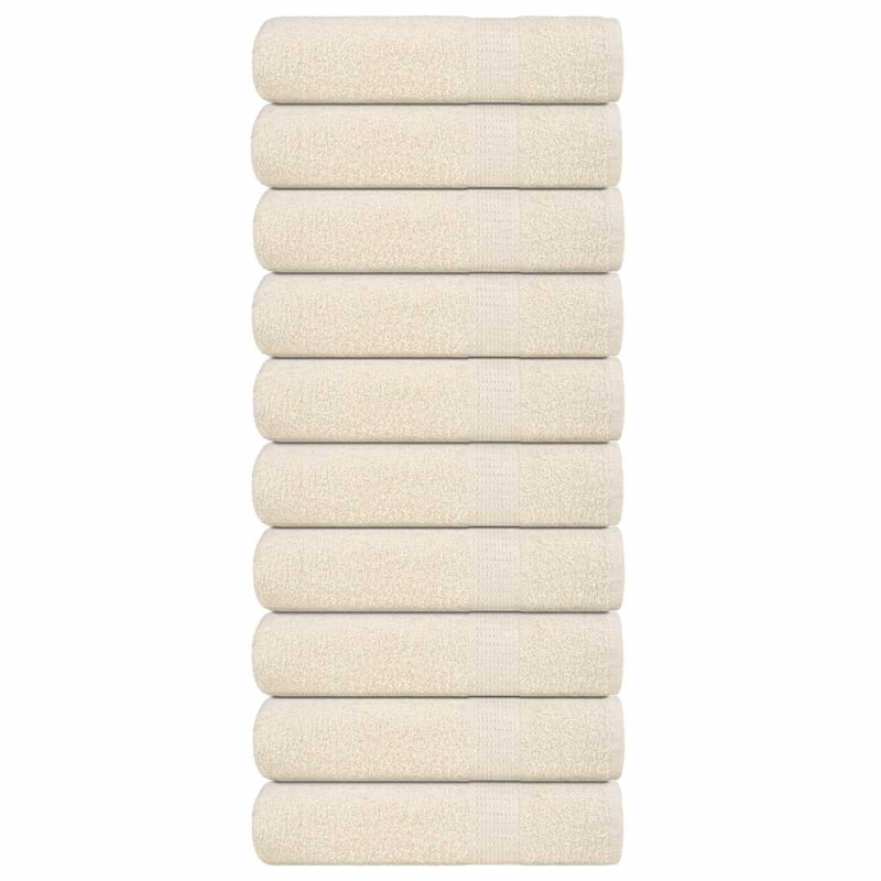 Badetücher 10 Stk. Creme 100x150 cm 360 g/m² 100% Baumwolle