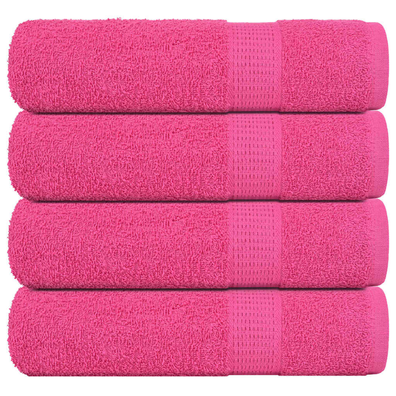 Handtücher 4 Stk. Rosa 50x100 cm 360 g/m² 100% Baumwolle