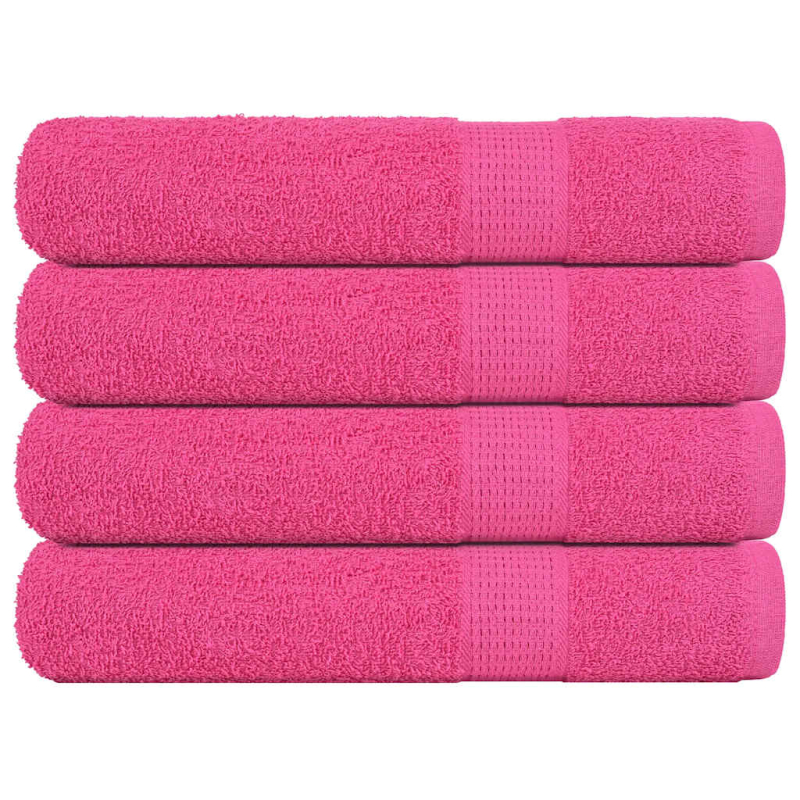 Saunatücher 4 Stk. Rosa 80x200 cm 360 g/m² 100% Baumwolle