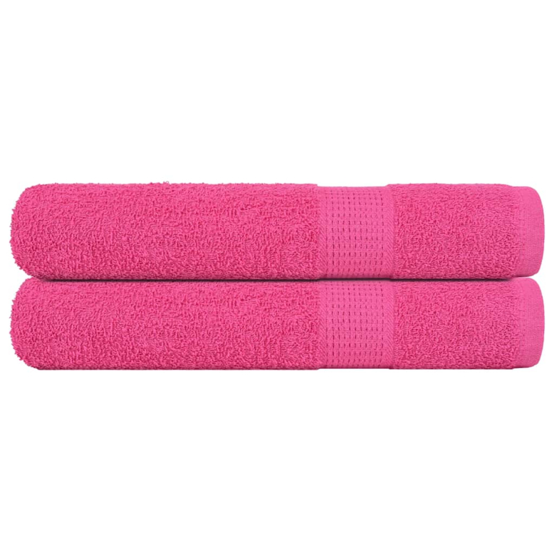 Handtücher 2 Stk. Rosa 100x200 cm 360 g/m² 100% Baumwolle