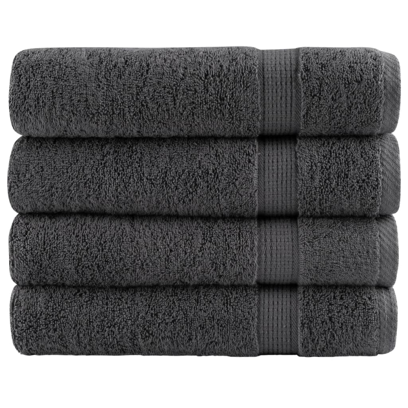 Premium-Handtücher SOLUND 4 Stk. Anthrazit 50x100 cm 600 g/m²