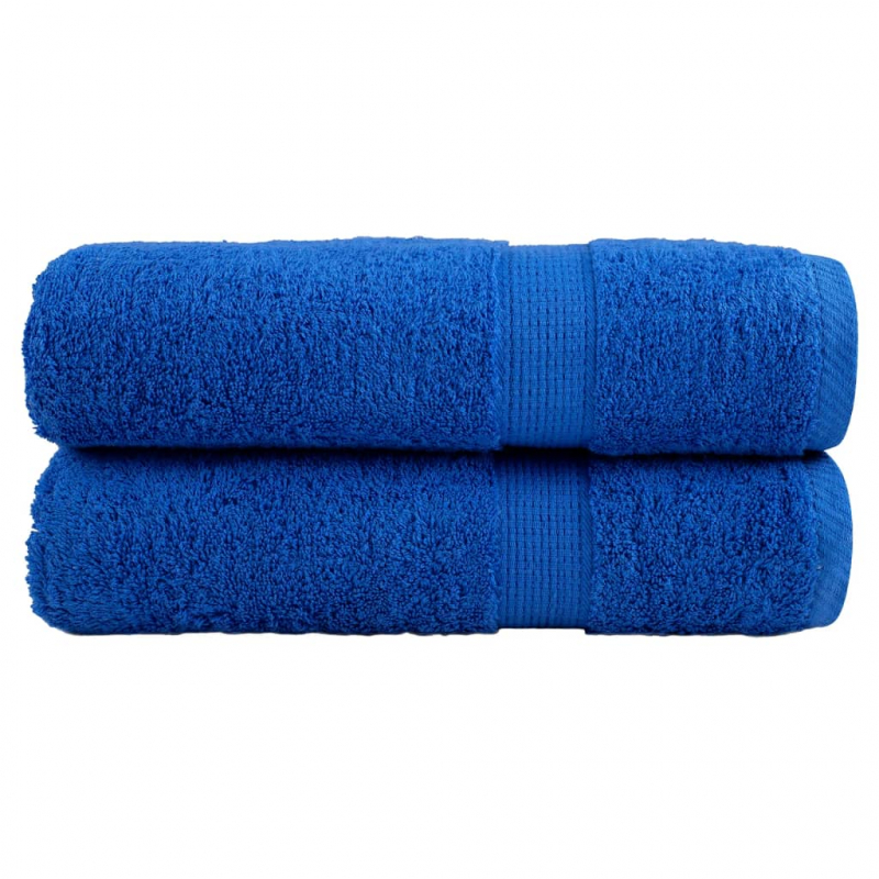 Premium-Handtücher SOLUND 2 Stk. Blau 50x100cm 600 g/m²