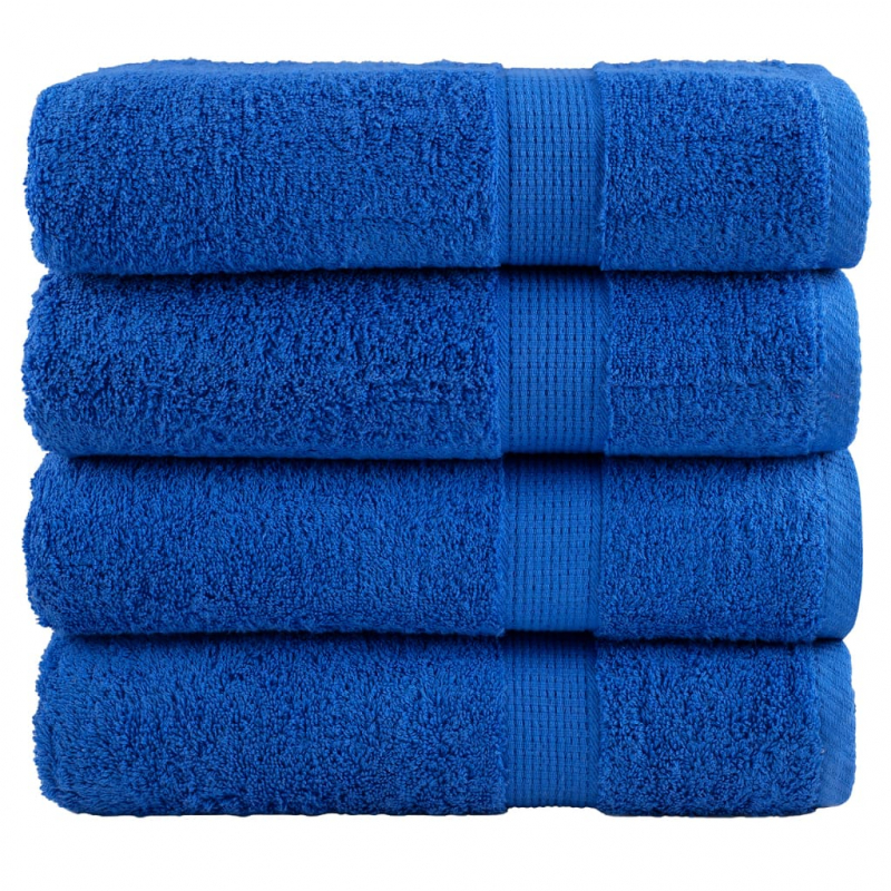 Premium-Duschtücher SOLUND 4 Stk. Blau 70x140 cm 600 g/m²