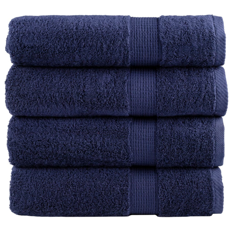 Premium-Handtücher SOLUND 4 Stk. Marineblau 50x100 cm 600 g/m²