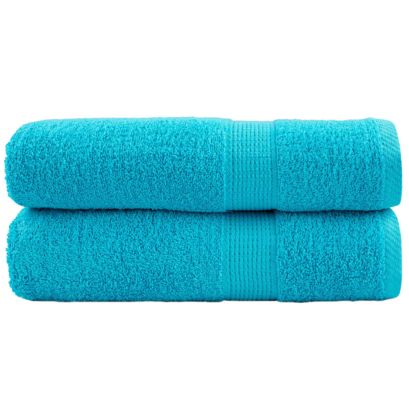 Premium-Duschtücher SOLUND 2 Stk. Türkis 70x140 cm 600 g/m²