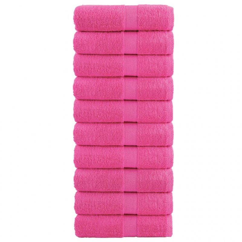 Premium-Seiftücher SOLUND 10 Stk. Rosa 30x30 cm 600 g/m²