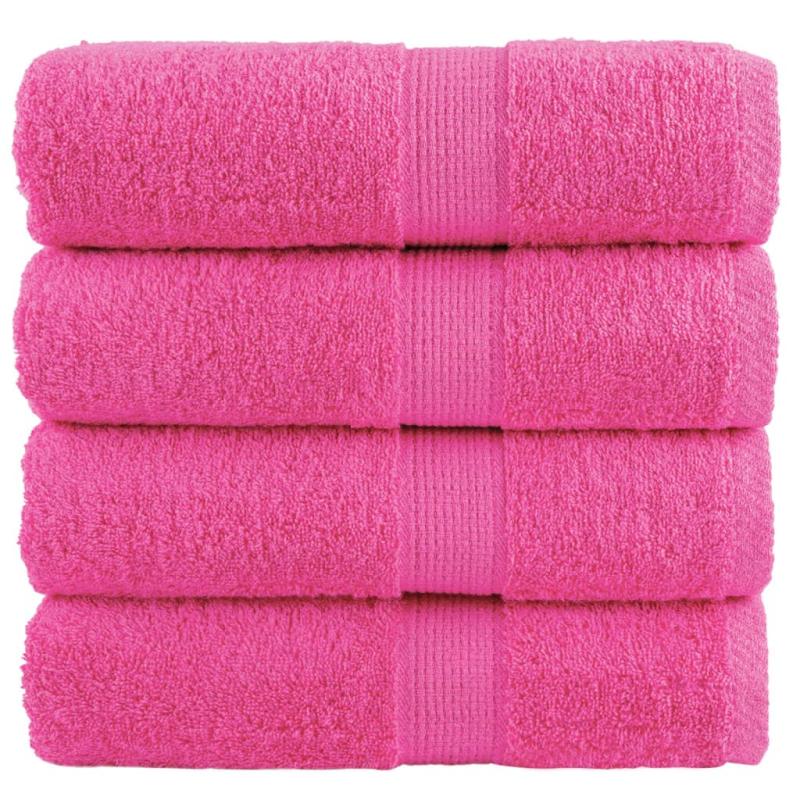 Premium-Gästetücher SOLUND 4 Stk. Rosa 30x50 cm 600 g/m²