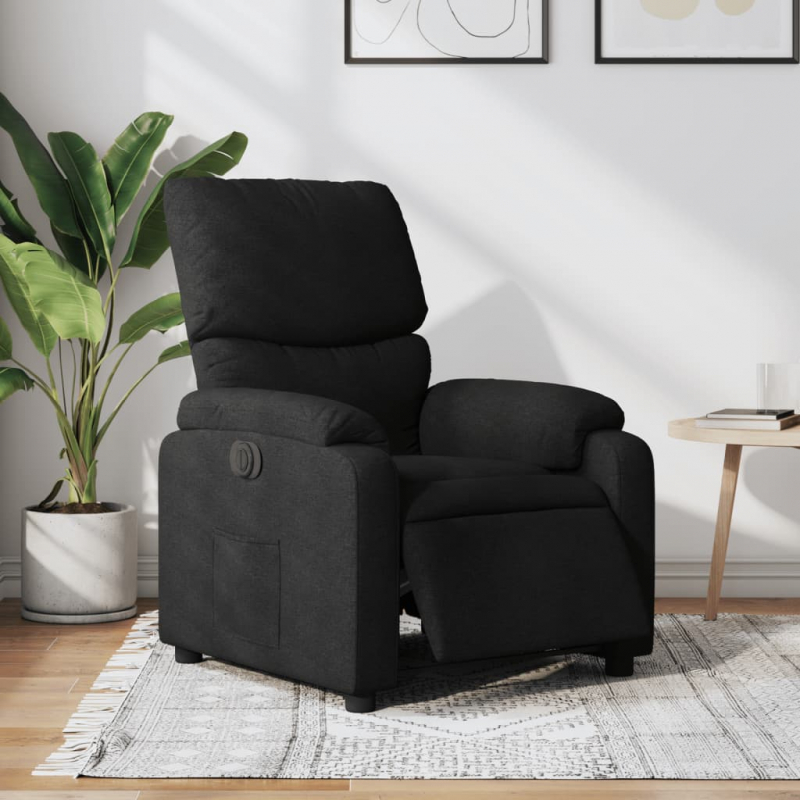 Relaxsessel Elektrisch Schwarz Stoff
