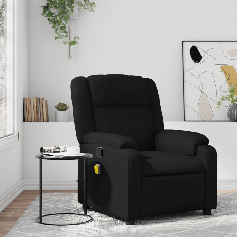 Massagesessel Schwarz Kunstleder