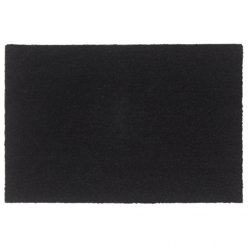 Fußmatte Schwarz 60x90 cm Kokosfaser Getuftet