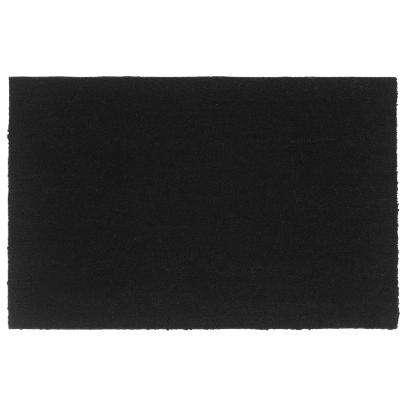 Fußmatte Schwarz 65x100 cm Kokosfaser Getuftet