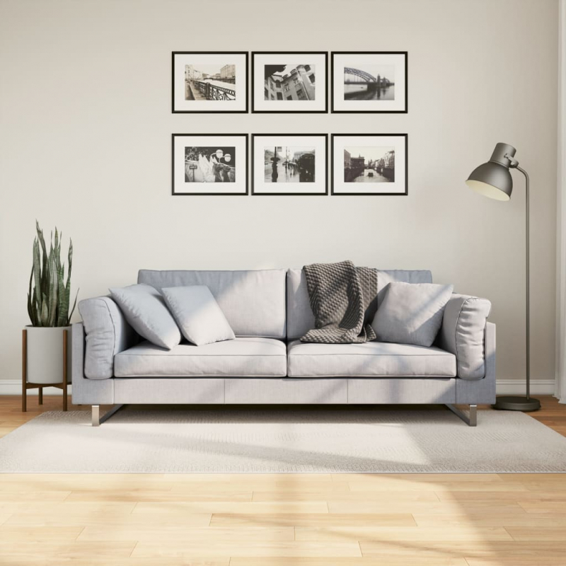 Teppich IZA Kurzflor Skandinavischer Look Creme 100x200 cm