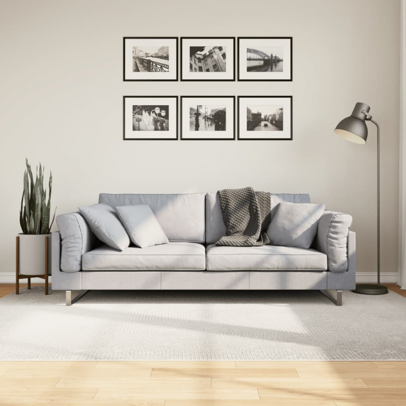 Teppich IZA Kurzflor Skandinavischer Look Creme 160x230 cm