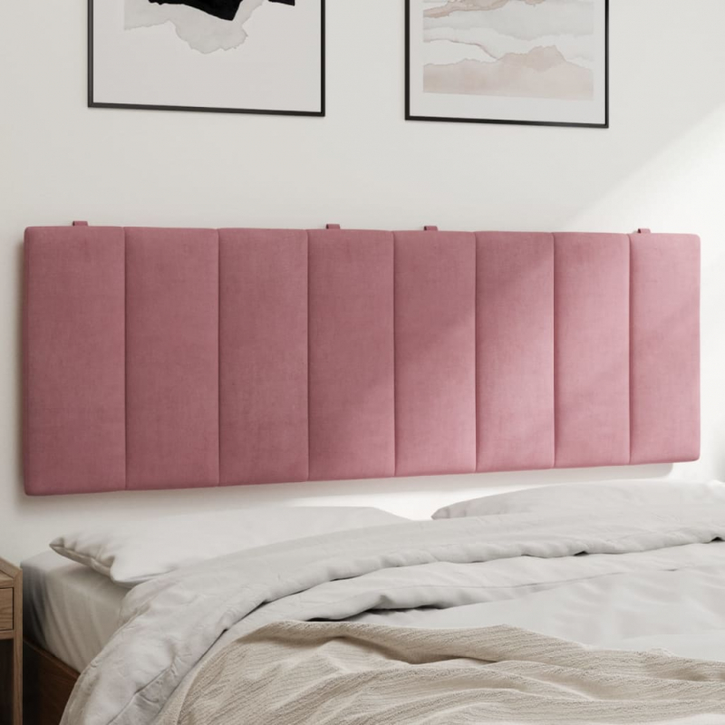Kopfteil-Kissen Rosa 120 cm Samt
