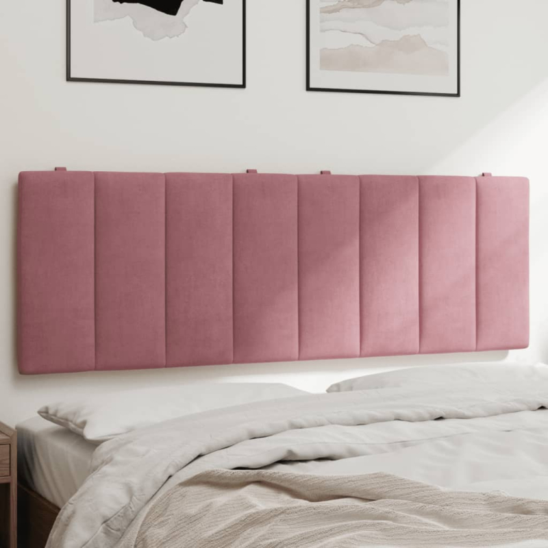 Kopfteil-Kissen Rosa 140 cm Samt