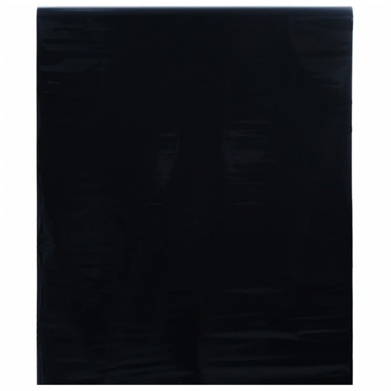 Fensterfolie Statisch Matt Schwarz 45x2000 cm PVC