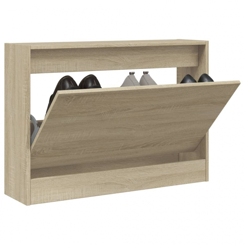 Schuhschrank Sonoma-Eiche 80x21x57 cm Holzwerkstoff