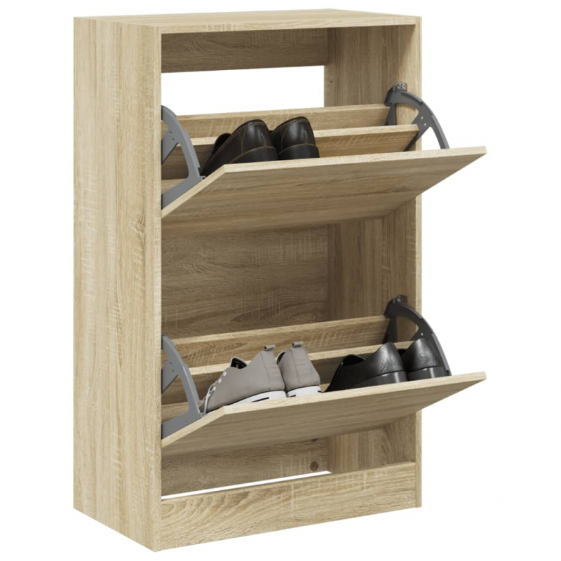 Schuhschrank Sonoma-Eiche 60x34x96,5 cm Holzwerkstoff