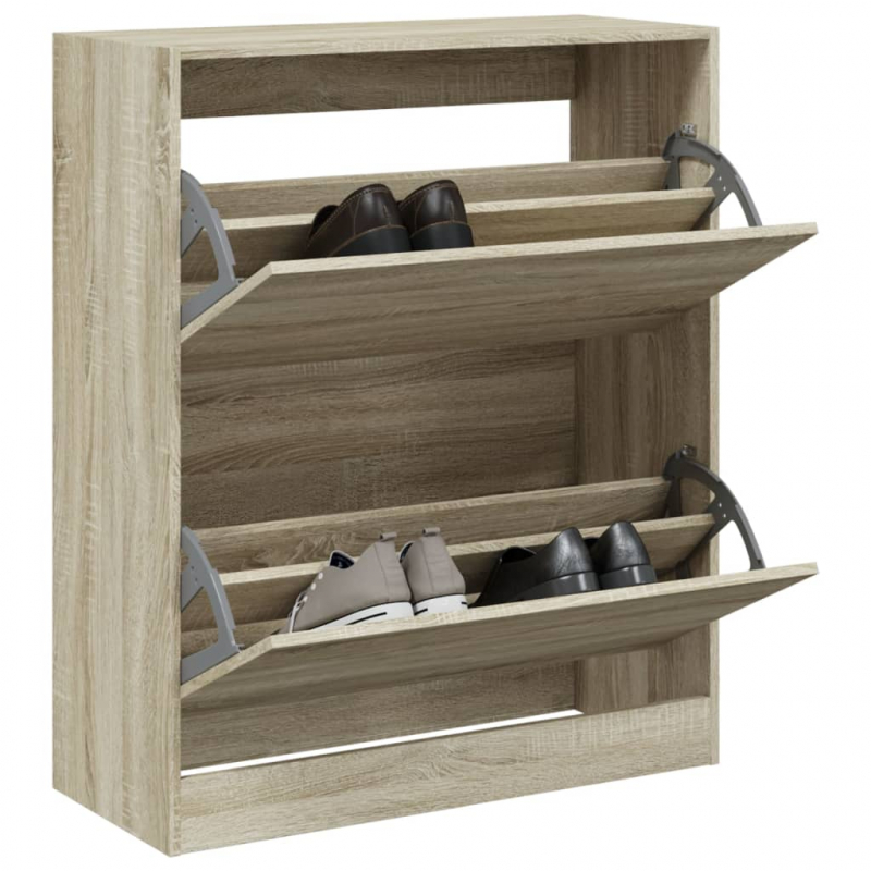 Schuhschrank Sonoma-Eiche 80x34x96,5 cm Holzwerkstoff