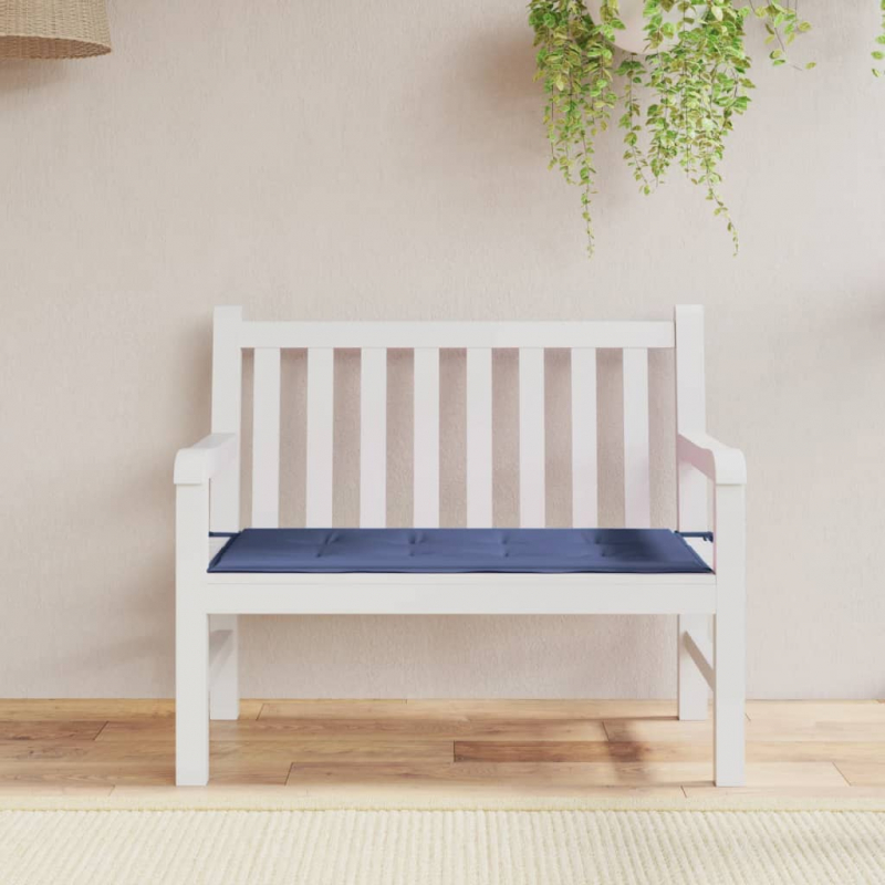Gartenbank-Auflage Marineblau 120x50x4 cm Oxford-Gewebe