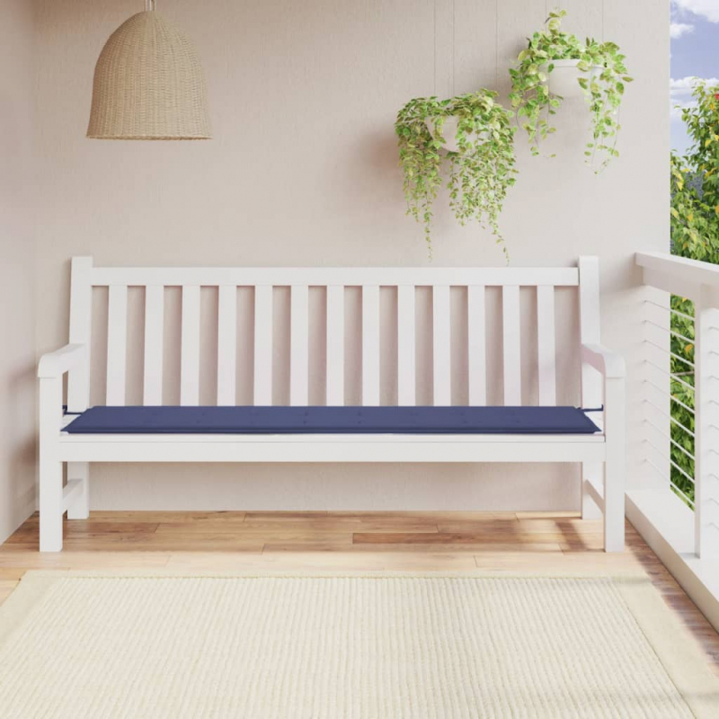 Gartenbank-Auflage Marineblau 200x50x4 cm Oxford-Gewebe