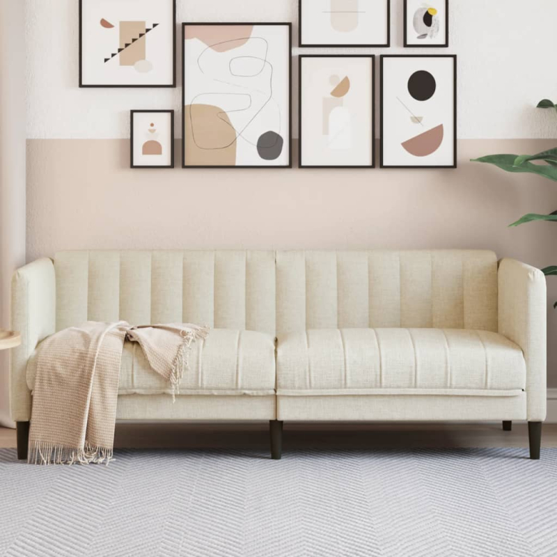2-Sitzer-Sofa Leinen